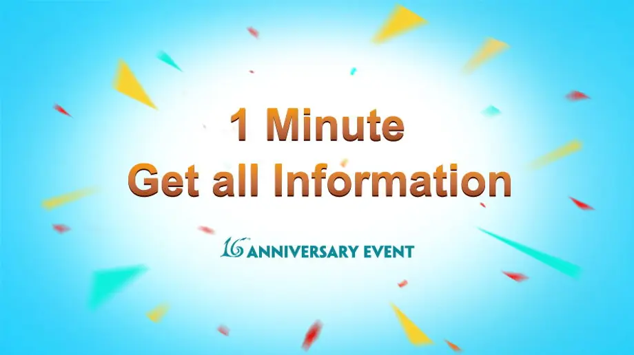 Click to find out what we have in store for the 16th Anniversary!