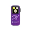 Olight Purple Oclip Pro Front View with Heart and Rose Design for Everyday Carry