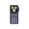 Olight American Flag Oclip Ultra Front View with Triple-Output LED for Everyday Carry and Emergency Lighting