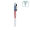 US flag theme metal ballpoint pen with extra refills gift box set