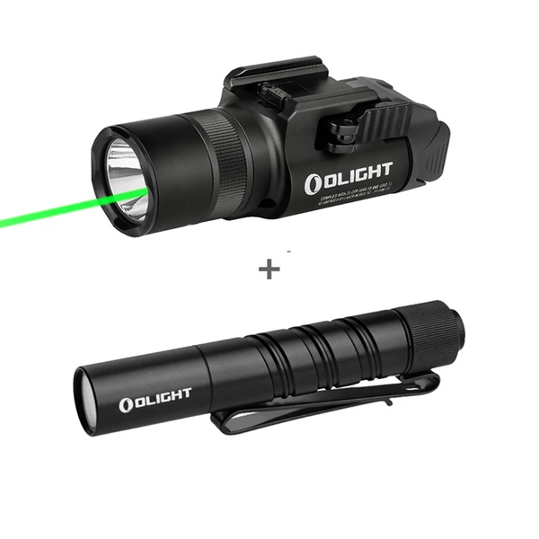 Baldr Pro R Rechargeable Tactical Light with Green Laser - Olight