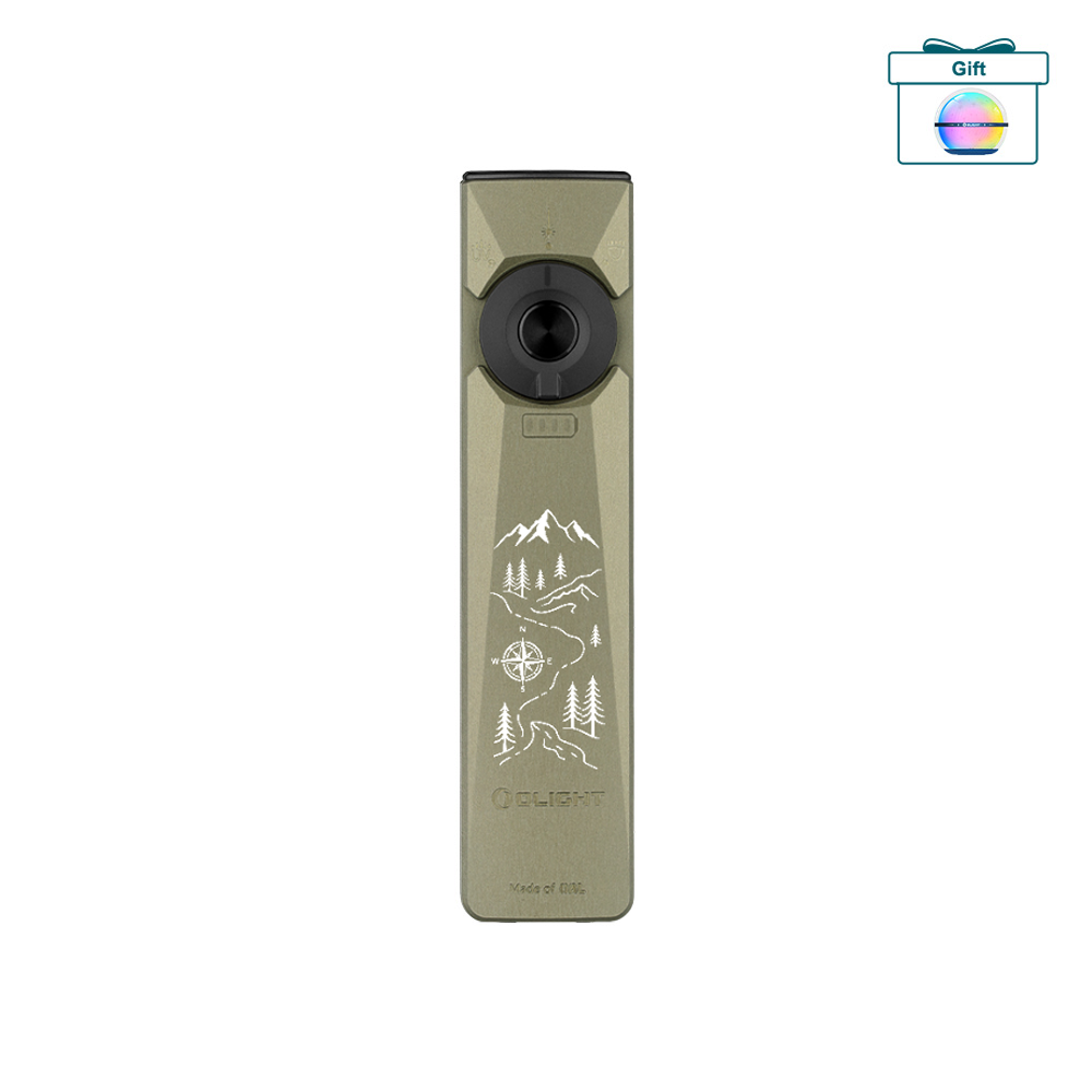 Arkfeld Ultra 3-in-1 EDC Flashlight with UV Laser O-aluminum - Olight