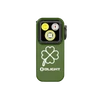 Olight Green Oclip Pro front view with shamrock graphic for portable illumination and everyday carry.