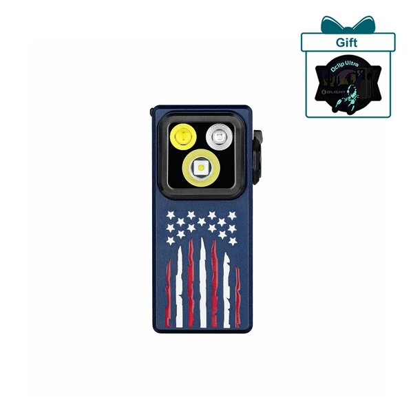 オーライト　olight Oclip Ultra OAL合金製 ネイビー Oclip Ultra EDC Light: 3-in-1 Flood, Spot & UV Modes