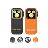 Olight Black Oclip Pro LED light and gold bezel for hands-free illumination