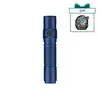 Olight Baton 3 Pro Max blue flashlight with a gift sticker showing a bunny with Easter eggs