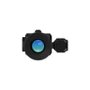 Thermal monocular, black, round lens, protective cap, optical device for night vision or hunting