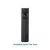 Olight black flat EDC flashlight with selector dial and battery indicators on white background