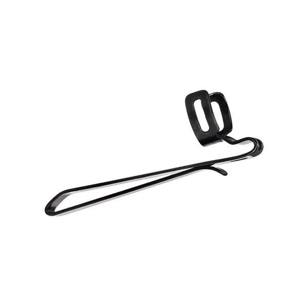 Black metal apparel fastener clip