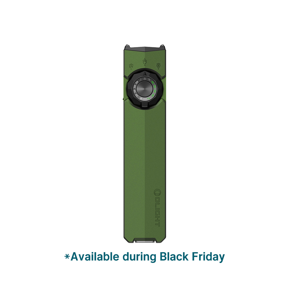 ArkTac All-in-One Flat Tactical Flashlight with UV Light, Floodlight, Red Light & Spotlight