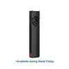 Olight sleek black flat EDC flashlight with selector dial, isolated on white background with Black Friday text