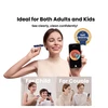 Olight I35R Smart Visual Ear Cleaner used by a woman for self-cleaning, showing ear canal on phone for adults and kids.