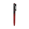 Sleek black and red insulin injection pen featuring a textured grip and digital marking isolated on a white background