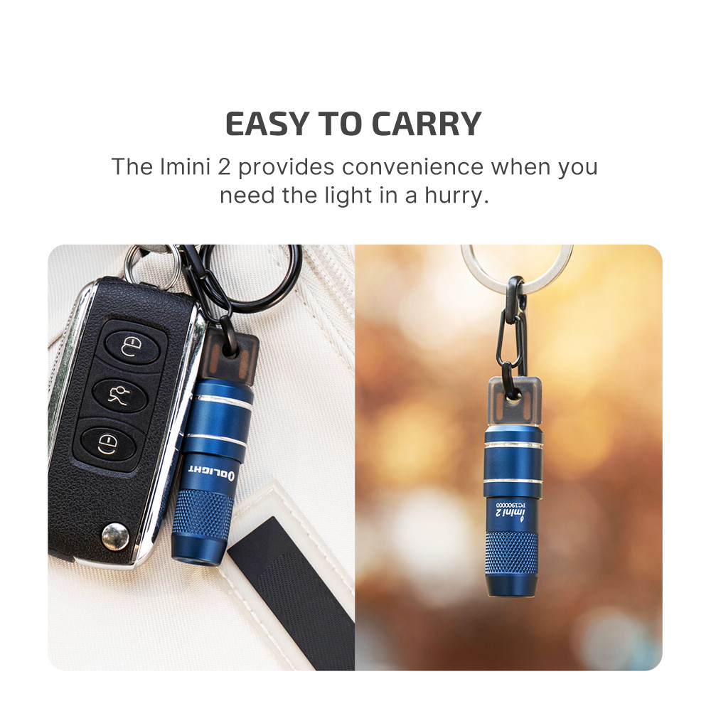 Olight imini 2 Rechargeable Mini Flashlight Magnetic Keychain USB