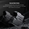 Olight Osight red dot sight mounted in a rearward optic position on a pistol slide for clear ejection port clearance.