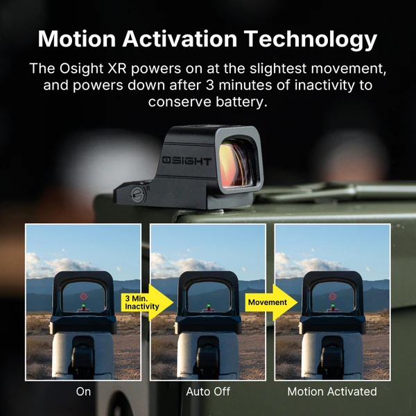 Osight XR Enclosed Red Dot Sight RMR Footprint Multi Reticle Optic