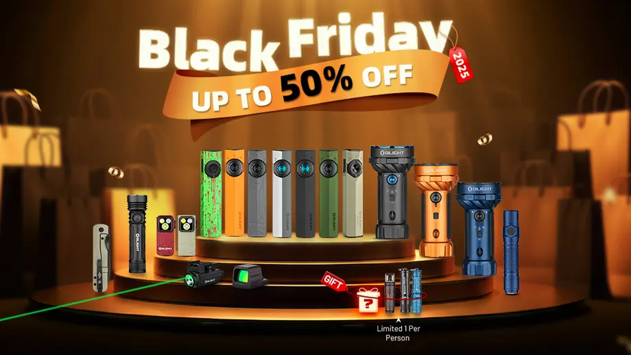 Olight Black Friday 2025 | Up to 50% OFF + New Releases & Giveaways