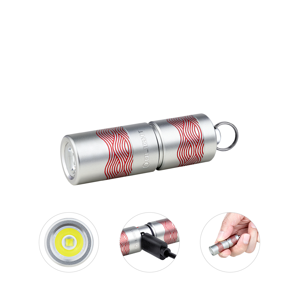 i1R 2 Pro Keychain Flashlight 180 Lumens USB C Rechargeable EDC