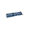 Olight Blue I3E EOS Keychain Flashlight with Silver Flower Engravings for Everyday Carry and Illumination