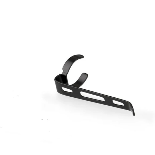 Black metal bicycle water bottle cage