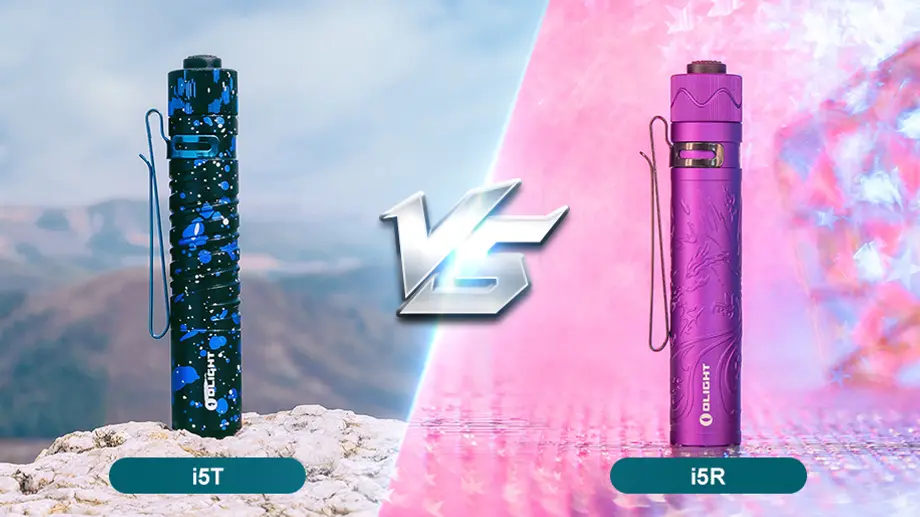 Olight i5R vs i5T, which is the best EDC Flashlight?