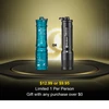 Olight Blue and Black I3E EOS Flashlights Side by Side with Keyring for Everyday Carry and Emergency Lighting