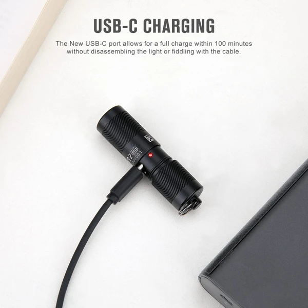 éclairage Portable Led Lampe Torche OLIGHT I1R II Pro EOS - Mini LED 180 Lumens Rechargeable USB Mini Torche 180 Lumens Rechargeable USB-C Porte-clés