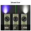 Olight Olive Green Arkfeld Ultra Flat Flashlight featuring UV Light Green Beam and 1400 Lumens White Light modes