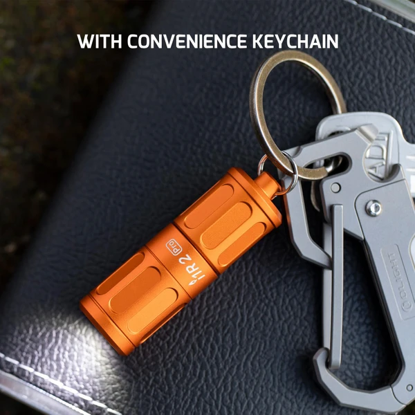 I1R 2 Pro Keychain Flashlight USB C Rechargeable 180 Lumens EDC
