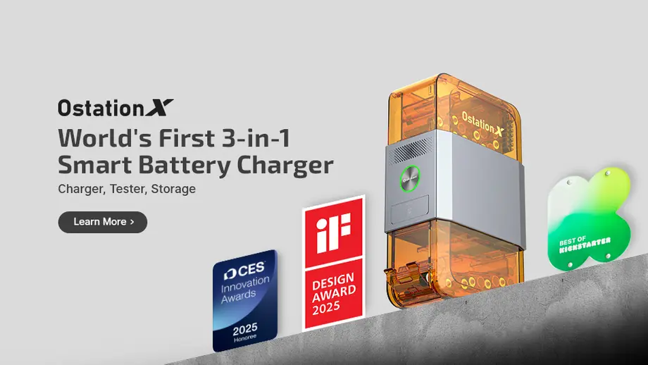 Ostation X: The World's First 3-in-1 Automatic Rechargeable Battery Charger