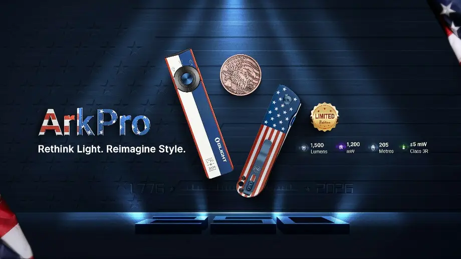 Forged for American's 250th: Olight C.O.R.E. Unveils The Independence Duo ArkPro Liberty Lines & Oknife Bundle