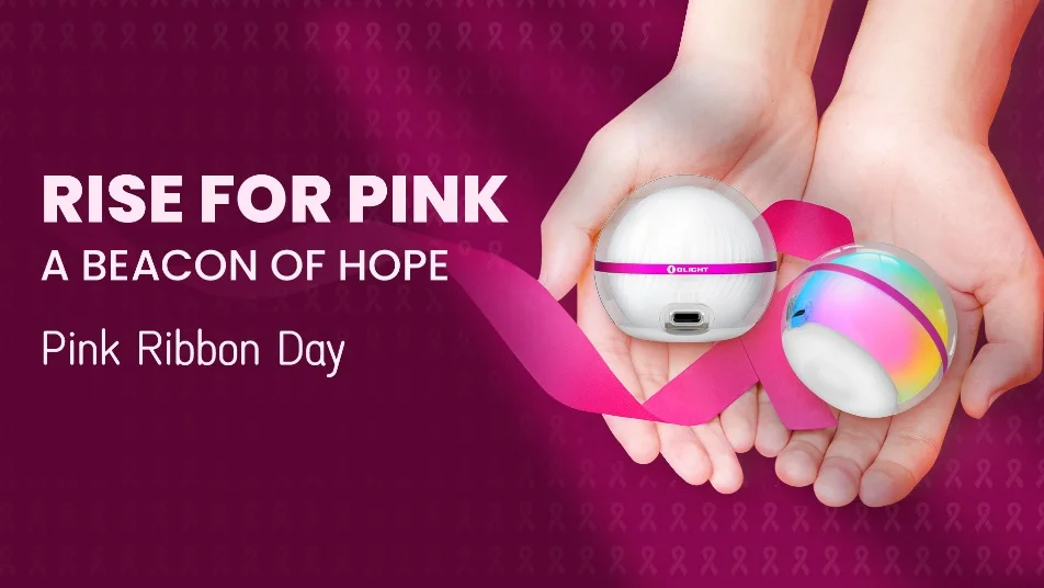 Illuminate with Hope: The Olight Sphere C Pink Charity Sale Edition for Breast Cancer Support