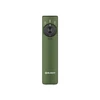 Olight Olive Green Arkfeld Pro Flat EDC Flashlight Front View with Laser UV and LED Selector Switch for Daily Carry