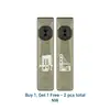 Two Olight Olive Green Arkfeld Ultra EDC Flashlights with Custom Bridge Engravings for Everyday Carry and Outdoor Use