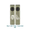 Two Olight Olive Green Arkfeld Ultra EDC Flashlights with Custom Bridge Engravings for Everyday Carry and Outdoor Use