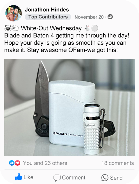 Baton 4 Powerful EDC Flashlight 1300 Lumens - Olight