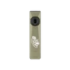 Olight Green Arkfeld Ultra Flat Flashlight Front View with Custom Wolf Engraving for Outdoor EDC Gear