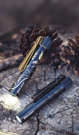 I3T 2 EDC Flashlight 300 Lumens AAA 10440 Dual Power Pocket Light