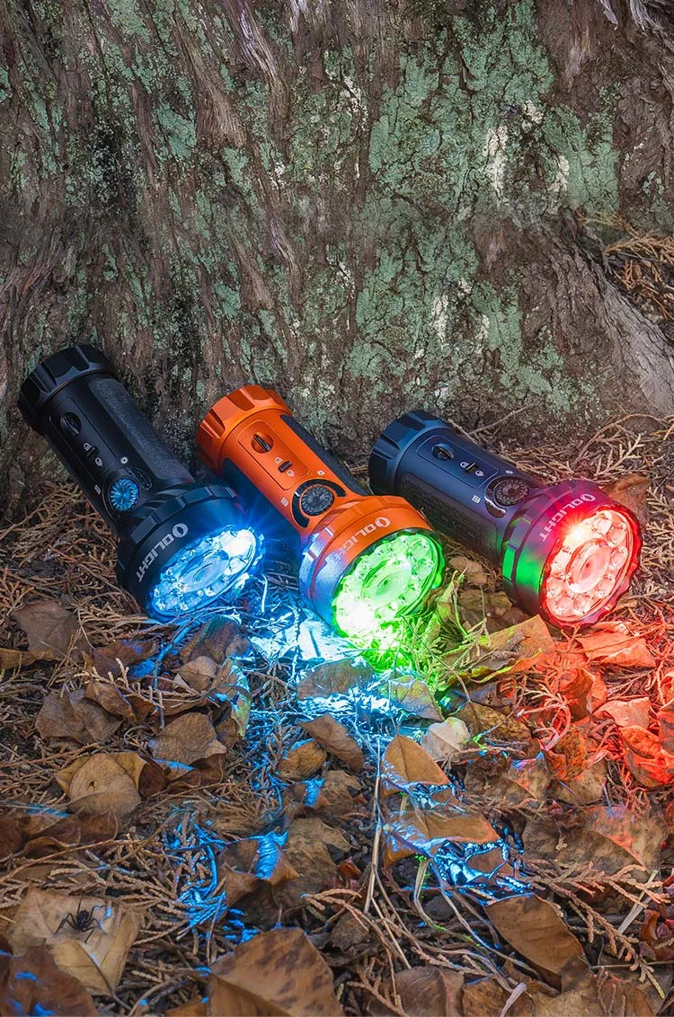Marauder Mini Powerful LED Flashlight 7000lm RGB Dual Beam Olight