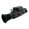 Falcon thermal scope with rubber eyepiece and red power button isolated on white background