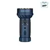 Olight Blue Marauder Mini Flashlight Perspective View with Multi LED Bezel and Rotary Knob for Search and Rescue