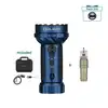 Olight Blue Marauder Mini 2 Flashlight with U1 Pro and Oclip Ultra for versatile lighting needs