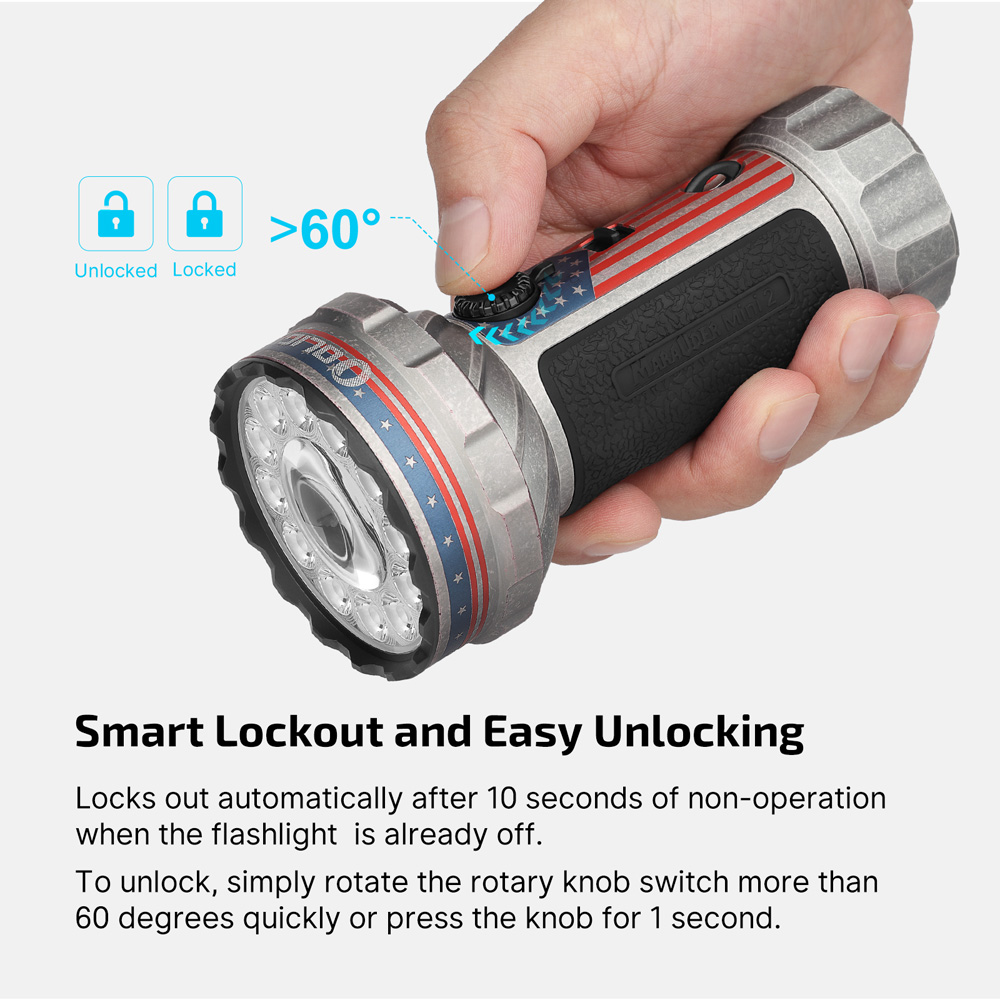 Marauder Mini 2 LED Flashlight 10000 Lumens Compact Searchlight