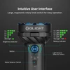 Olight Marauder Mini 2 flashlight with an intuitive user interface and a rotary knob for easy operation, showing brightness and battery indicators.
