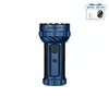 Olight Blue Marauder 2 Powerful Flashlight Front View with Rotary Switch Knob and Digital Display for Search and Rescue