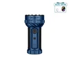Olight Blue Marauder 2 Powerful Flashlight Front View with Rotary Switch Knob and Digital Display for Search and Rescue