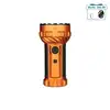 Olight Orange Marauder 2 Powerful Flashlight Front View with Rotary Switch Knob and Grip for Search and Rescue Outdoor Use