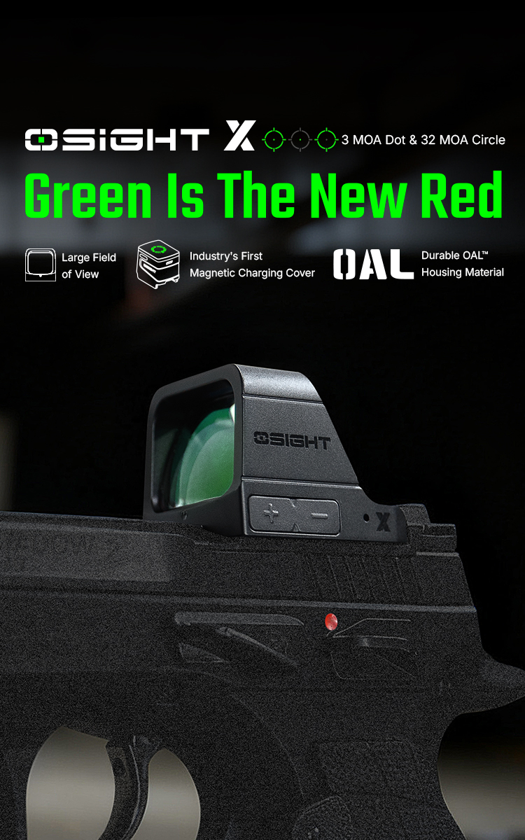 Osight X 3 MOA Dot & Circle with Magnetic Charging Cover