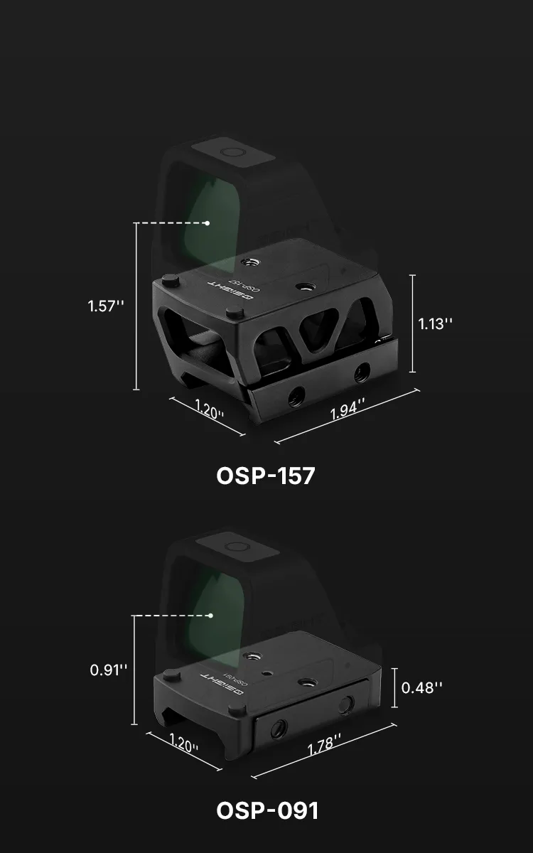 Osight X 3 MOA Dot & Circle with Magnetic Charging Cover