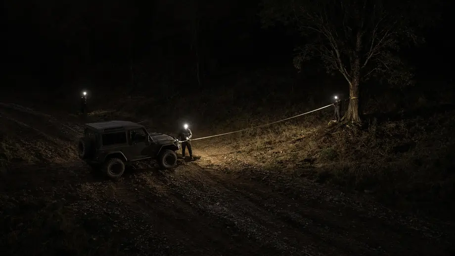 Night Recovery Off-Road: How to Light a Winch Operation